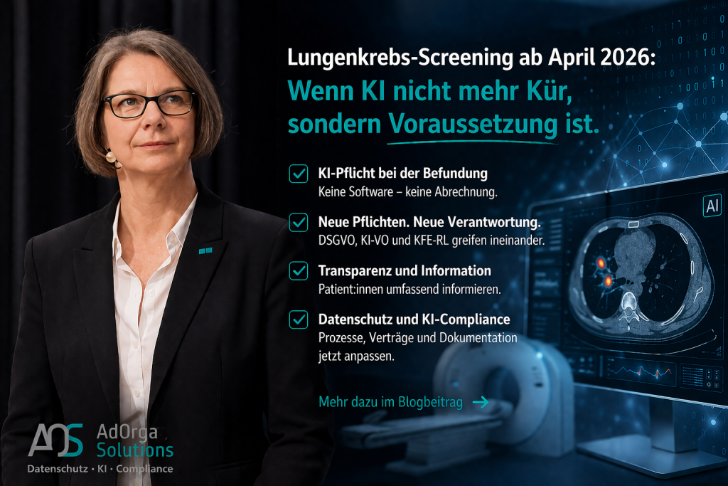 Lungenkrebs-Screening ab April 2026: Wenn KI nicht mehr Kür, sondern Voraussetzung ist - AdOrga Solutions GmbH